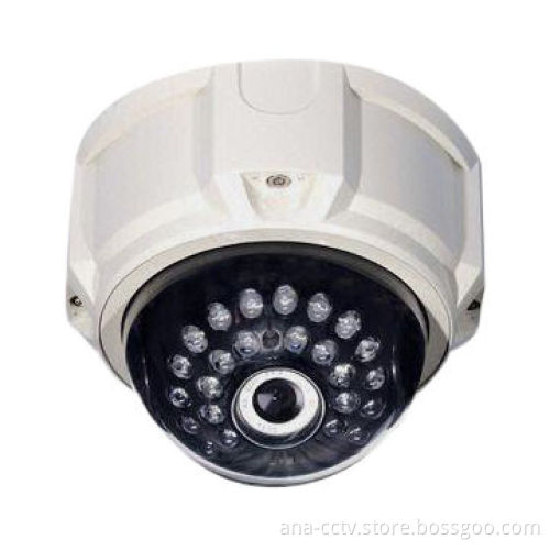 550TVL IR Vandal-proof Dome Camera with 1/3-inch Sony CCD, 24-piece IR LED, 45/75ft Viewing Distance